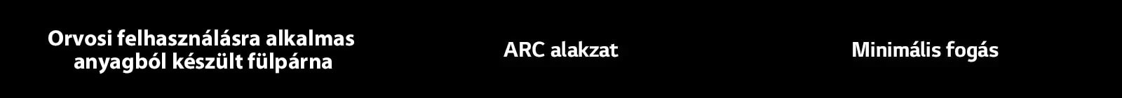Orvosi minőségű fülzselé ARC alakzat Minimális fogás