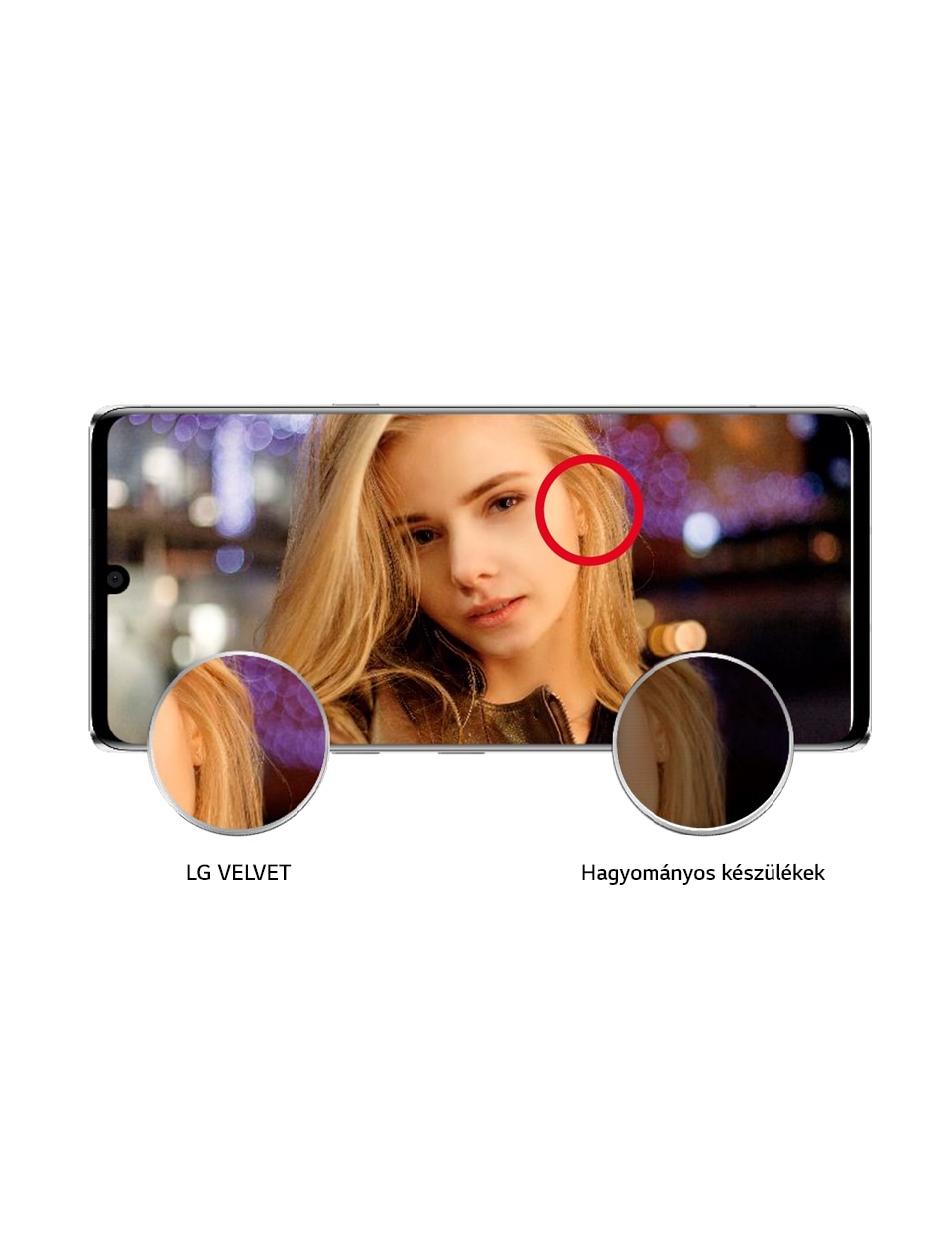 An image explaining the Quad-Cell technology feature of the LG VELVET