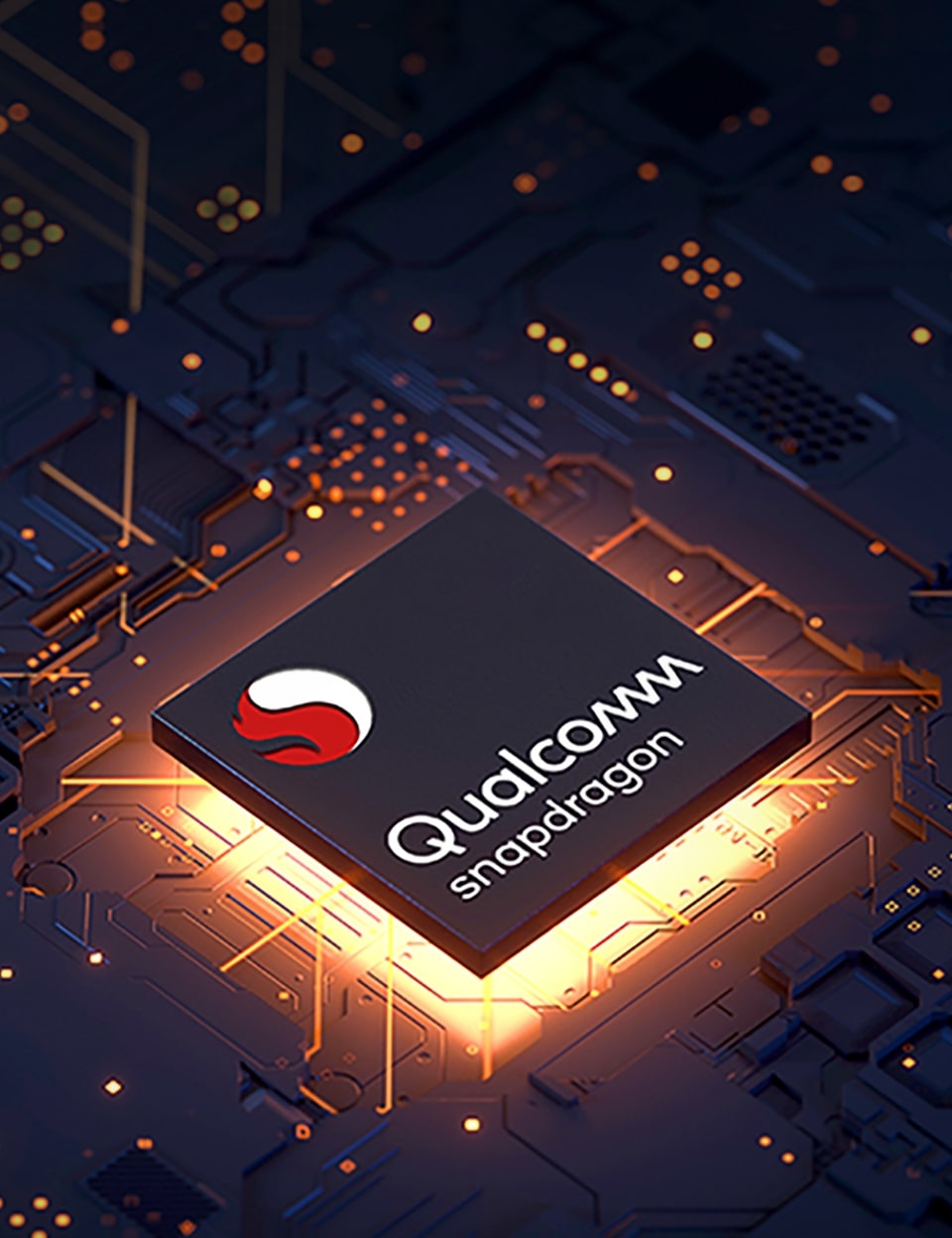 An image showing the Qualcomm snapdragon chipset of the LG VELVET