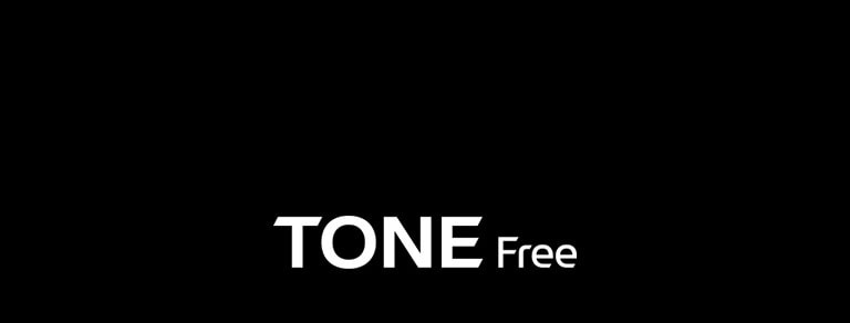 הכיתוב „שיחות טלפון ברורות יותר עם אוזניות TONE Free“
