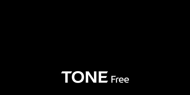 הכיתוב „שיחות טלפון ברורות יותר עם אוזניות TONE Free“