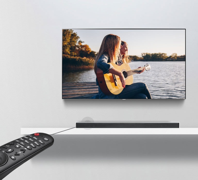 שליטה עם שלט הרחוק של הטלוויזיה2