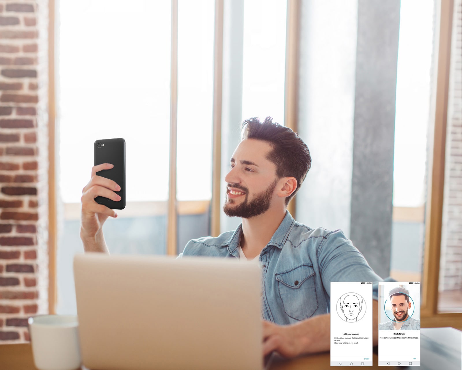 לבטל את נעילת הטלפון באמצעות חיוך1