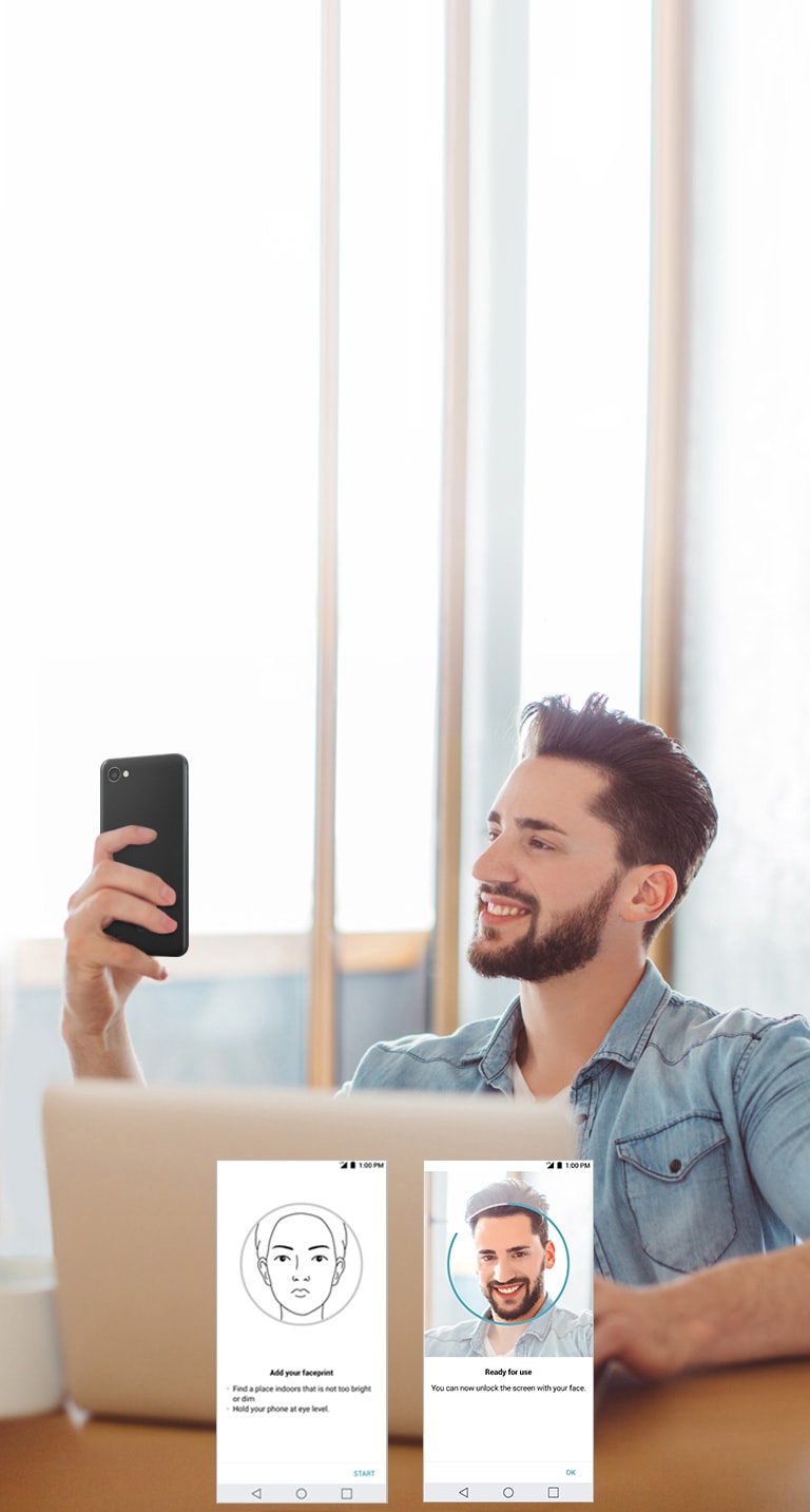 לבטל את נעילת הטלפון באמצעות חיוך2