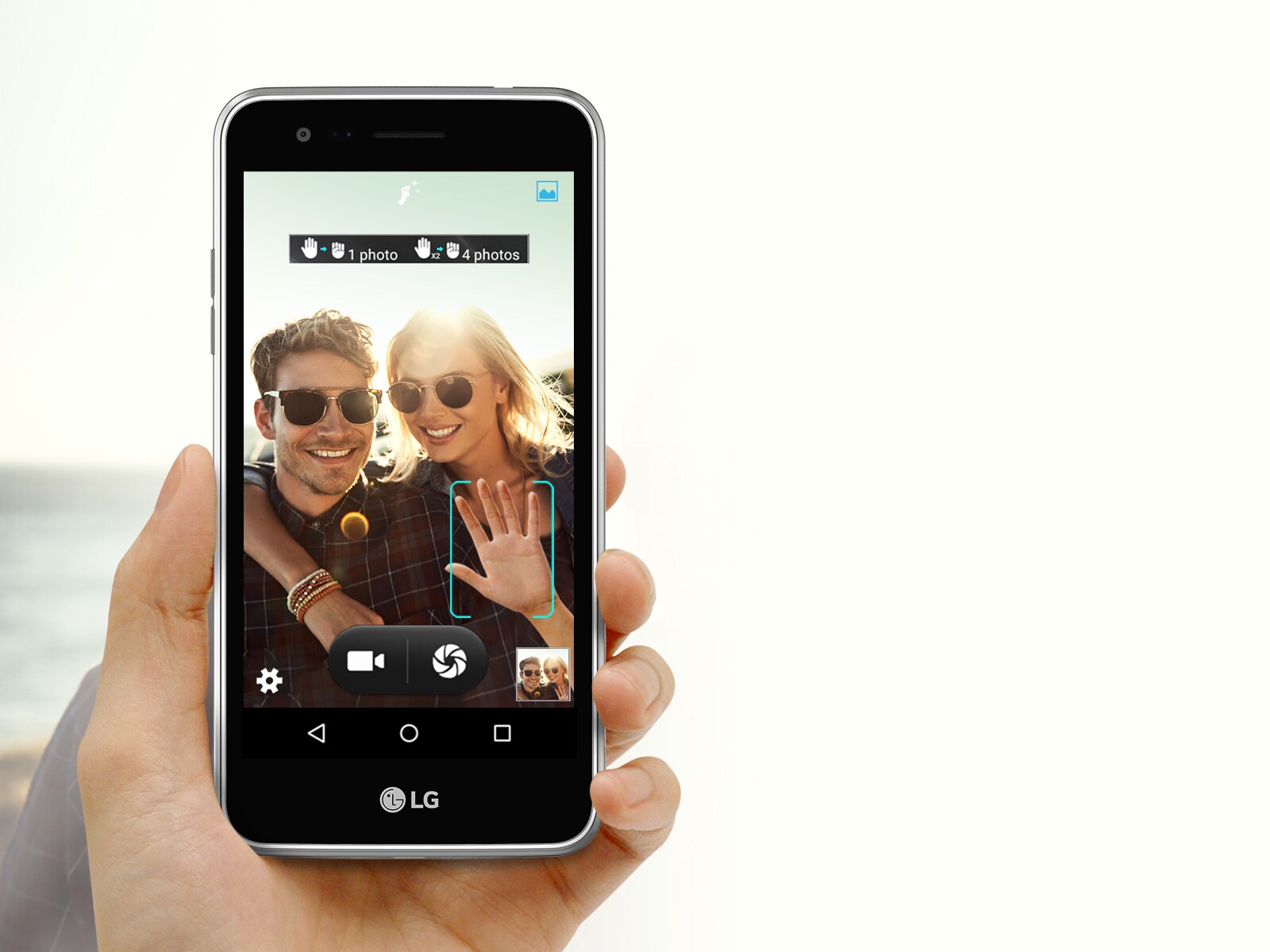 מצלמת סלפי 5MP  עם צילום באמצעות מחווה1