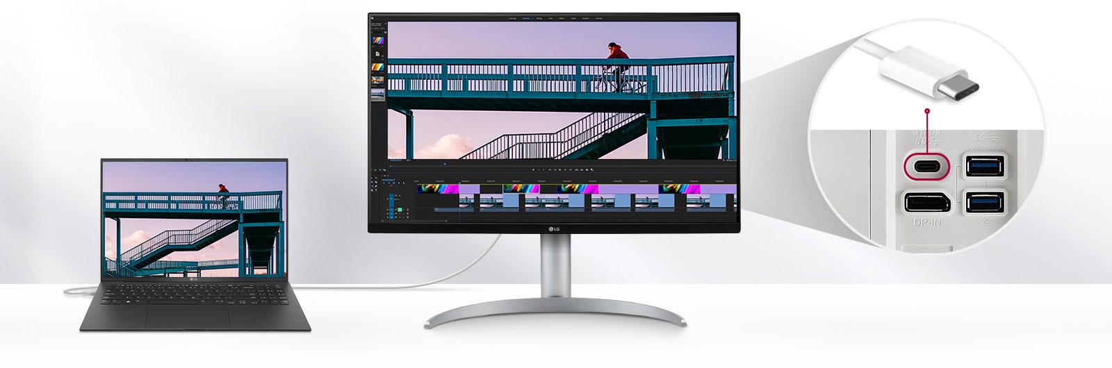 USB Type-C™‎ מאפשר בקרה וקישוריות בקלות.