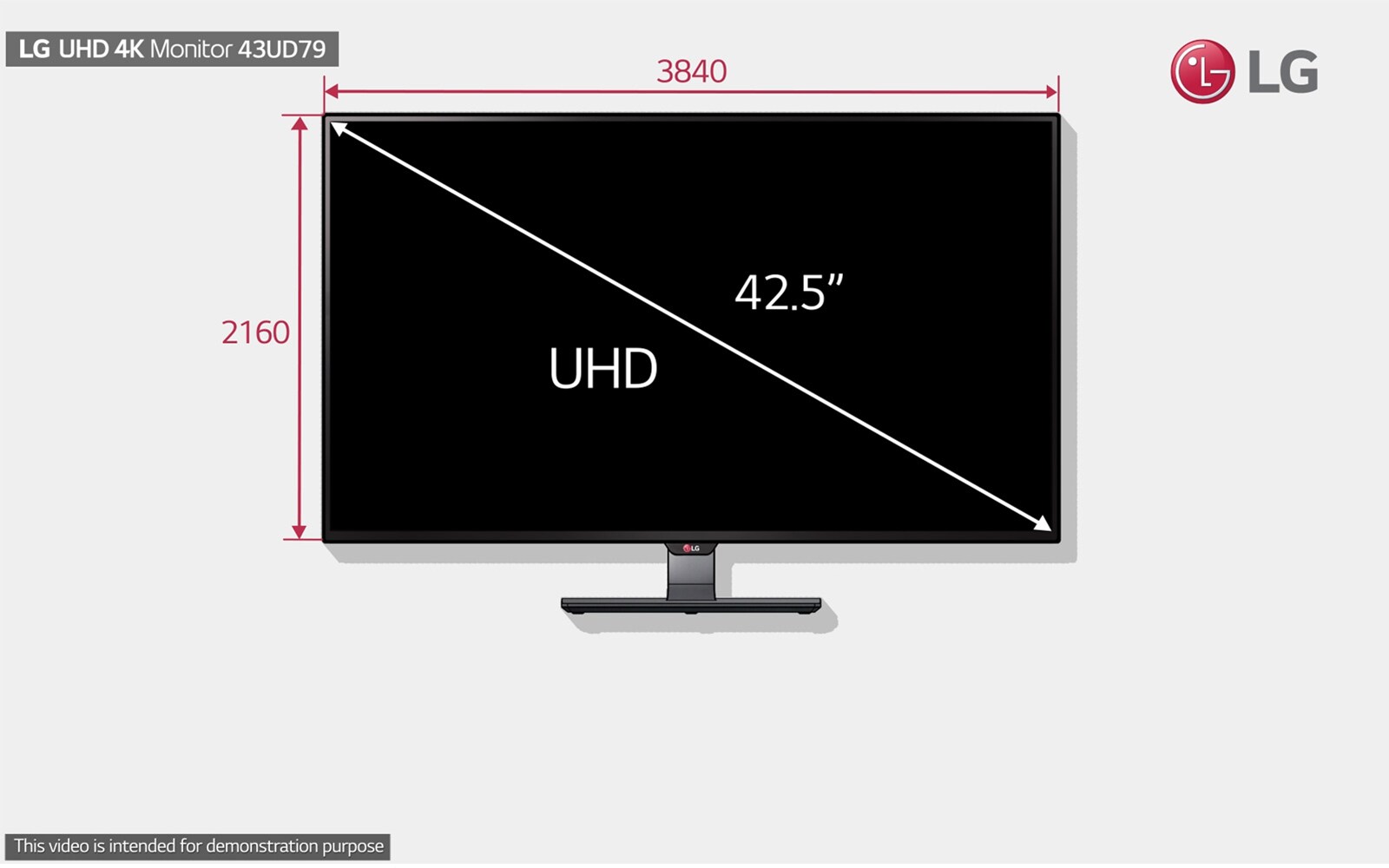 42.5'' 16:9 IPS UHD Screen3