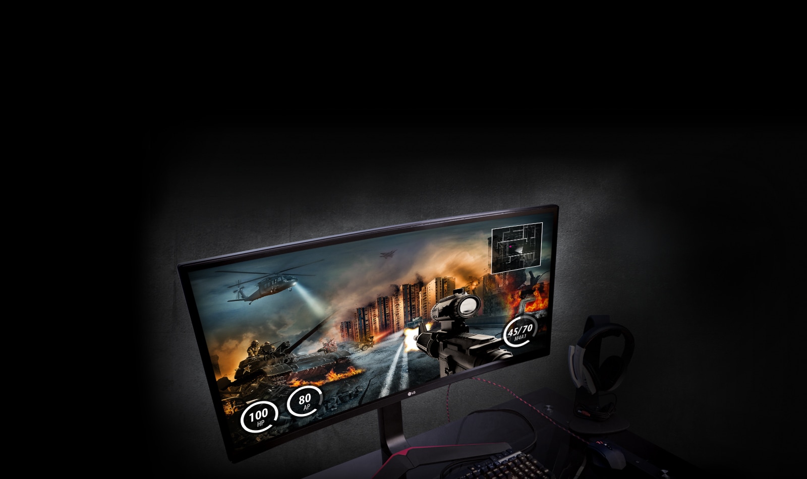 מסך המשחקים המיוחל ביותר עם טכנולוגיית G-Sync™<br>1