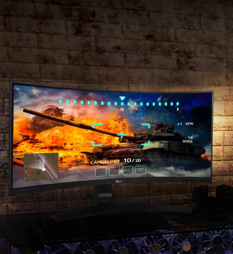 צג 21:9 ™UltraWide קעור בטכנולוגיית IPS2