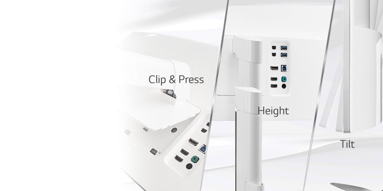 Screen Height & Tilt Adjust