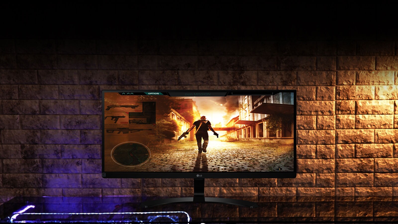 תצוגה 21:9 UltraWide™ FHD בצג IPS1