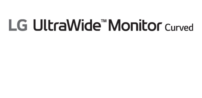 לוגו LG UltraWide™ Monitor Curved.	