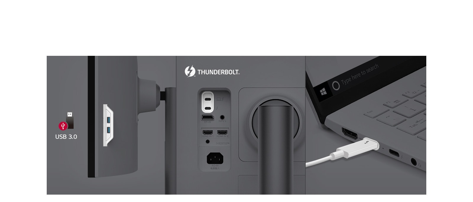 אפשרויות Thunderbolt™ 4 ויציאות מרובות מספקות בקרה וקישוריות קלות.