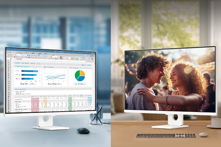 תמונה הממחישה את תכונת השיקוף של מסך חכם.