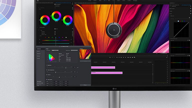 מצאו בדיוק את איזון הצבעים שאתם מחפשים, עם תוכנת LG Calibration Studio.