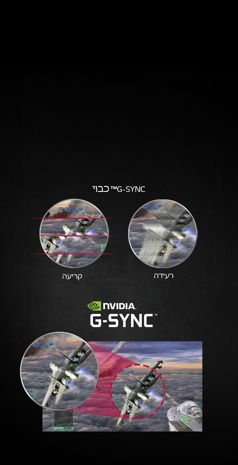 תואם ™NVIDIA G-SYNC<br>2