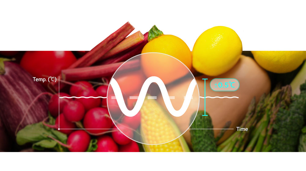 תרשים על רקע של ירקות טריים.