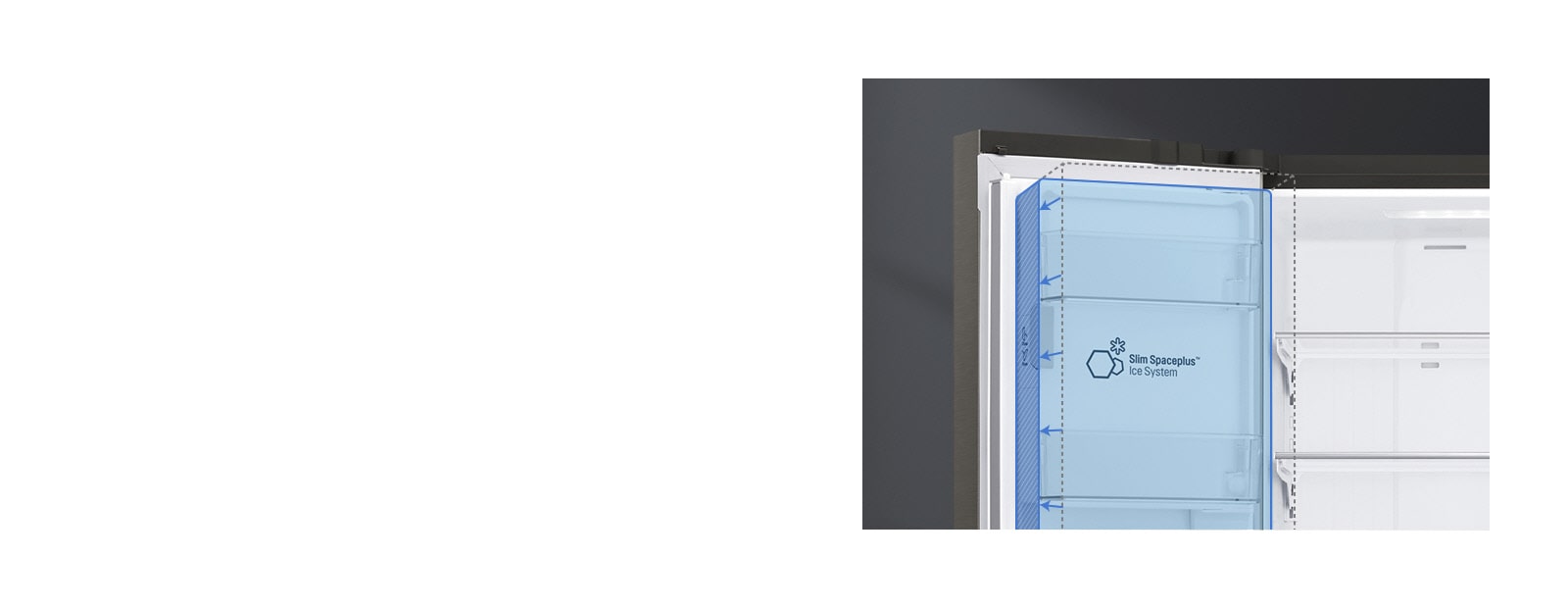 מייצר קרח &trade;Slim SpacePlus<br>1