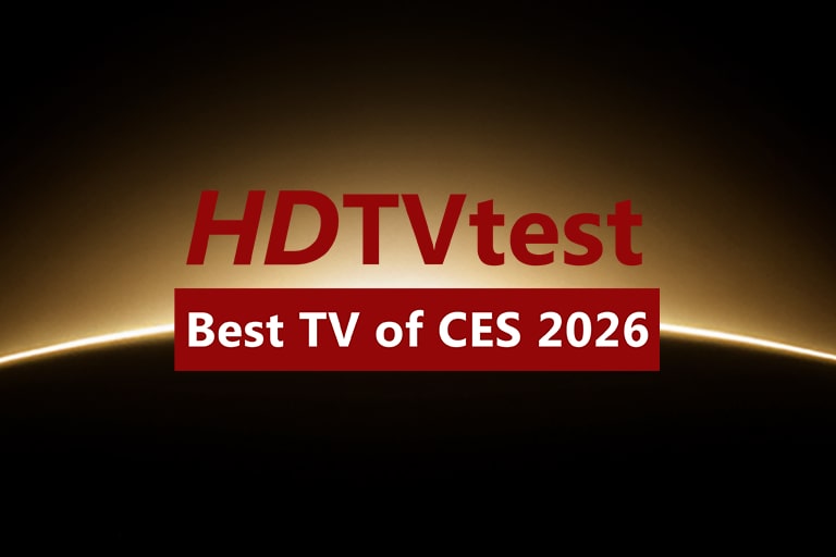 טלוויזיית טפט LG OLED evo AI W6 מוכרת כ-Best TV of CES 2026 על ידי HDTVTest, בהתבסס על איכות התמונה הכוללת, העיצוב והחדשנות.