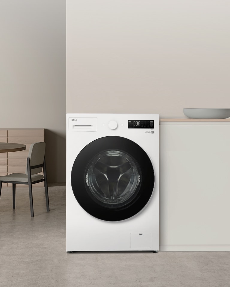 מוצגת תמונה המציגה את פנים מכונת הכביסה