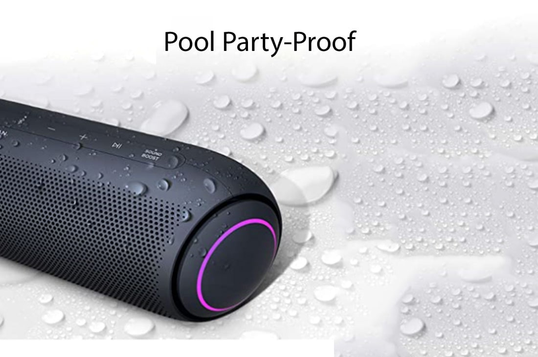 LG רמקול Bluetooth אלחוטי נייד LG XBOOM Go PL5 עם סוללה המחזיקה עד 18 שעות, רמקול Bluetooth עמיד במים למסיבות IPX5, שחור, PL5, PL5, thumbnail 2