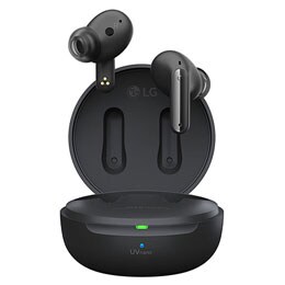 תמונה של אוזניות מרחפות מעל נרתיק פתוח.2