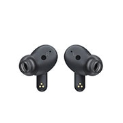 LG TONE Free FP8 - אוזניות UVnano עם True Wireless Bluetooth ועם פונקציית ביטול רעשים פעיל משופר, מבט עליון של נרתיק פתוח כאשר תאורת המצב פועלת., TONE-FP8, thumbnail 3
