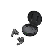 LG TONE Free FP8 - אוזניות UVnano עם True Wireless Bluetooth ועם פונקציית ביטול רעשים פעיל משופר, הנרתיק פתוח בזווית צדדית של 15 מעלות, ושתי האוזניות מונחות מולו., TONE-FP8, thumbnail 14