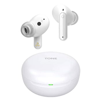 תמונה של אוזניות מרחפות מעל נרתיק סגור.1