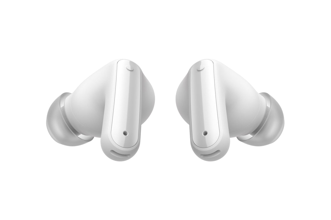LG TONE Free FP9 - אוזניות UVnano עם True Wireless Bluetooth ועם פונקציית Plug and Wireless, הצד האחורי של שתי אוזניות אלחוטיות בזווית של 45 מעלות., TONE-FP9W, thumbnail 8