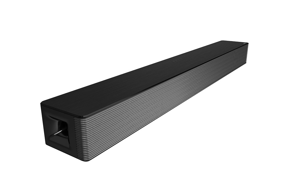 LG Soundbar לטלוויזיה, מדגם SNH5, 600W, עם Dolby Digital ערוץ 4.1, מבט אלכסוני כאשר הצד השמאלי פונה קדימה, SNH5, thumbnail 6