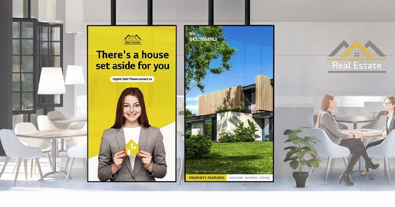 במשרד נדלן מותקנים שני צגים בתוך חלון הראווה. הרעש הנמוך מהמאוורר בדגם XS4P מאפשר לנהל תקשורת ושיחות חלקות אפילו כאשר יושבים קרוב לצג.