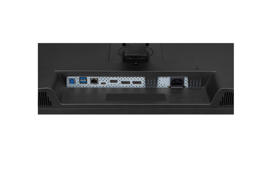 LG מסך ''27 QHD IPS עם חיבור משורשר ו-USB Type-C™ תומך HDR10 ביחס 16:, מבט תקריב של היציאות, 27BQ75QB-B, thumbnail 8