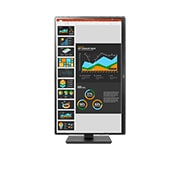 LG מסך ''27 QHD IPS עם חיבור משורשר ו-USB Type-C™ תומך HDR10 ביחס 16:, מבט קדמי של המסך המסתובב בזווית של 90+ מעלות, 27BQ75QB-B, thumbnail 10