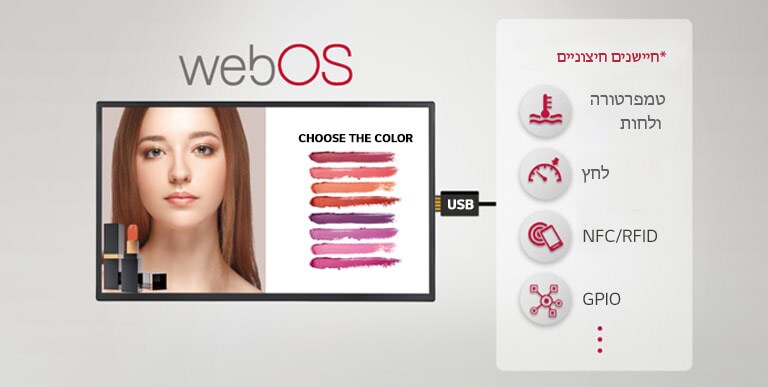 חיבור למגוון חיישנים