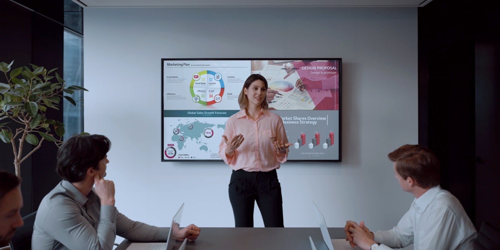 זהו סרטון היכרות עם LG One:Quick Share, פתרון שיתוף אלחוטי