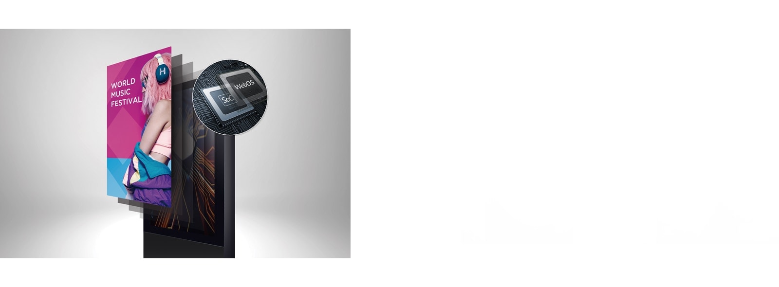 קל לארגן בקלות מספר משימות שניתן לעשותן בו-זמנית באמצעות פלטפורמת webOS.