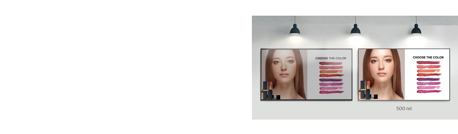 ל-UM5K יש בהירות של 500 ניט, ולכן התצוגה שלו ברורה מאוד, אפילו תחת תאורה חזקה.