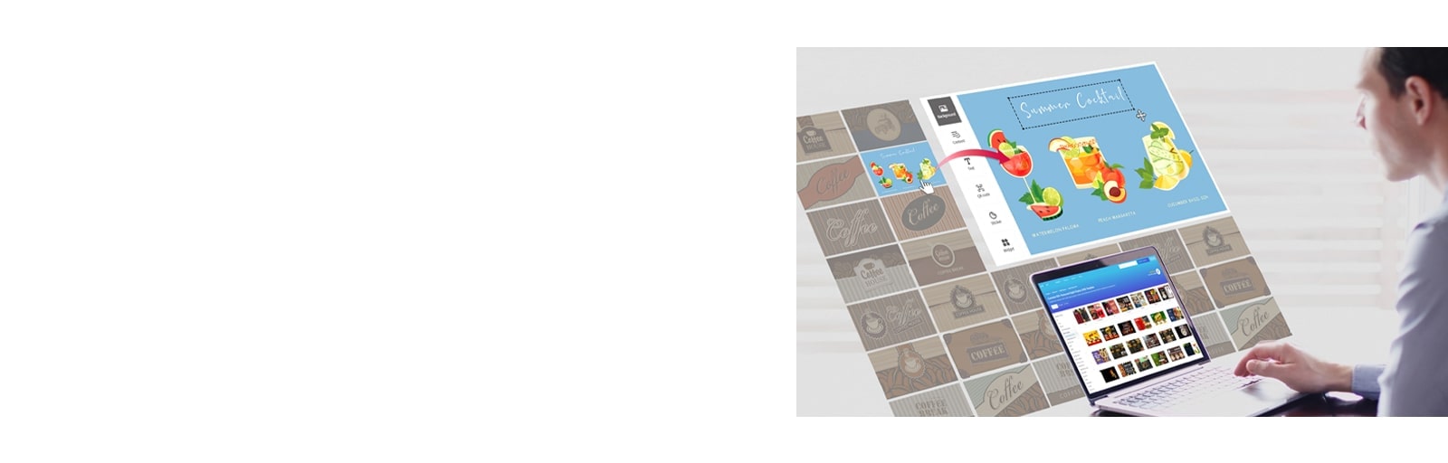 שימוש בתוכן שותפים נעשה כדי להרכיב את התוכן המיועד להצגה בשילוט הדיגיטלי.