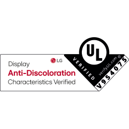 תכונות Display Anti-Discoloration verified