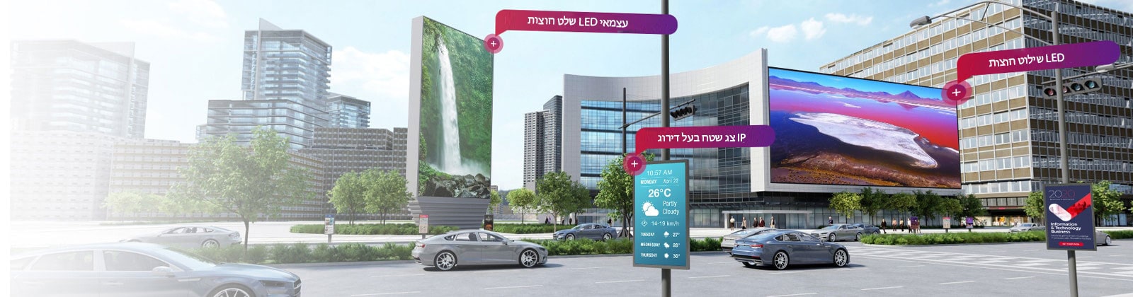 גלו אולמות תצוגה נוספים<br>LG Digital Connect1
