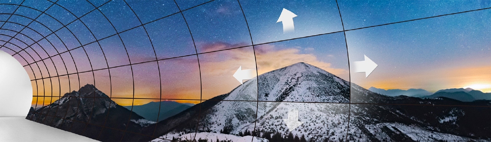 ניתן להתקין מספר מסכים כמו אריחים על-מנת להרכיב את הגודל הרצוי.