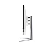 LG מסך ''27 UHD 4K IPS תומך ™HDR400 / FreeSyncעם ™USB Type-C  בעל יחס ניגודיות 2000:1 ביחס 16:9, מבט צד של הצג נע כלפי מטה כדי לכוון את הגובה, 27UQ850V-W, thumbnail 9