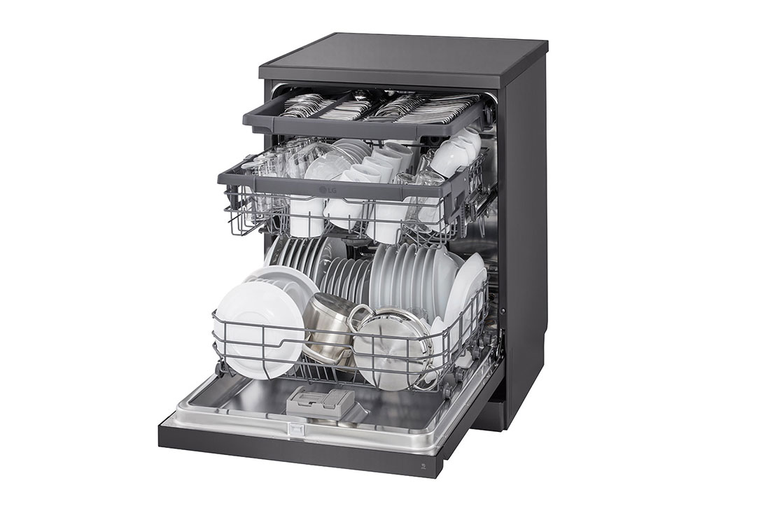 LG מדיח כלים רצפתי מנירוסטה, צד ימין 3, DFC513FM, thumbnail 12