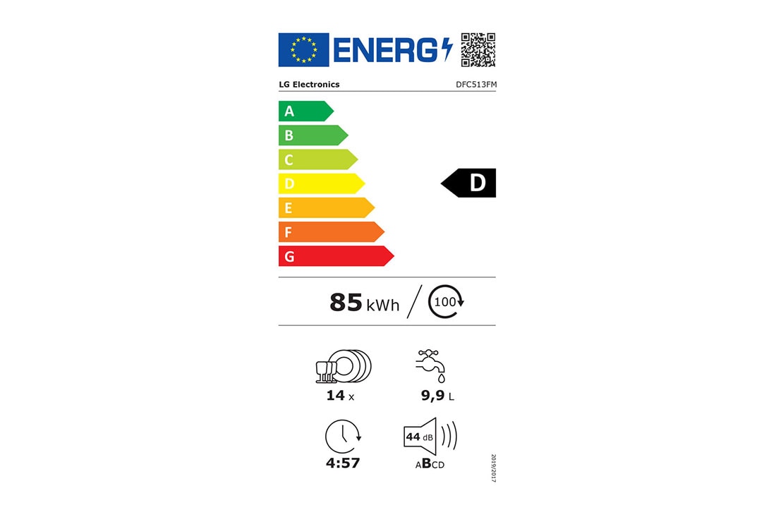 LG מדיח כלים רצפתי מנירוסטה, ENERGY, DFC513FM, thumbnail 15