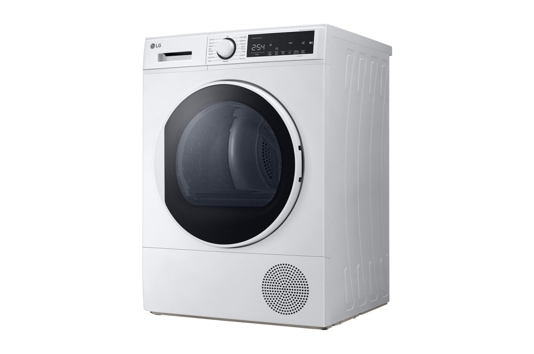 LG מייבש כביסה 8 קילו עם משאבת חום מבית LG, מבט מימין, DR08HP, thumbnail 14