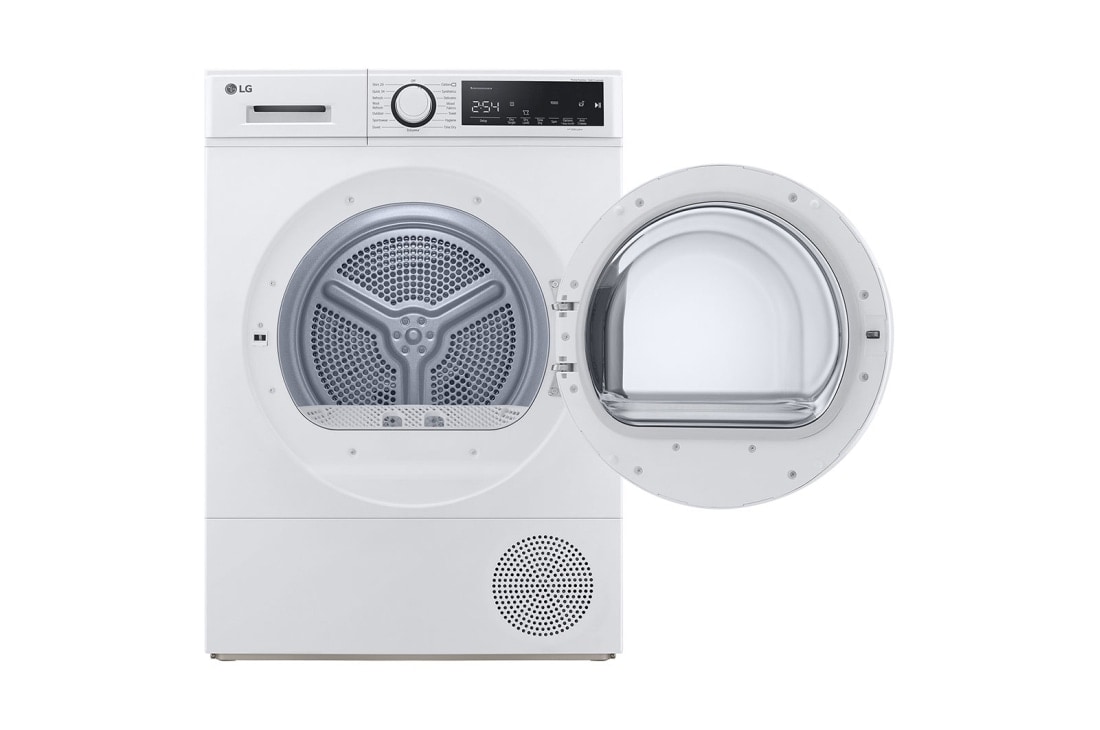 LG מייבש כביסה 8 קילו עם משאבת חום מבית LG, חזית פתוחה, DR08HP, thumbnail 3