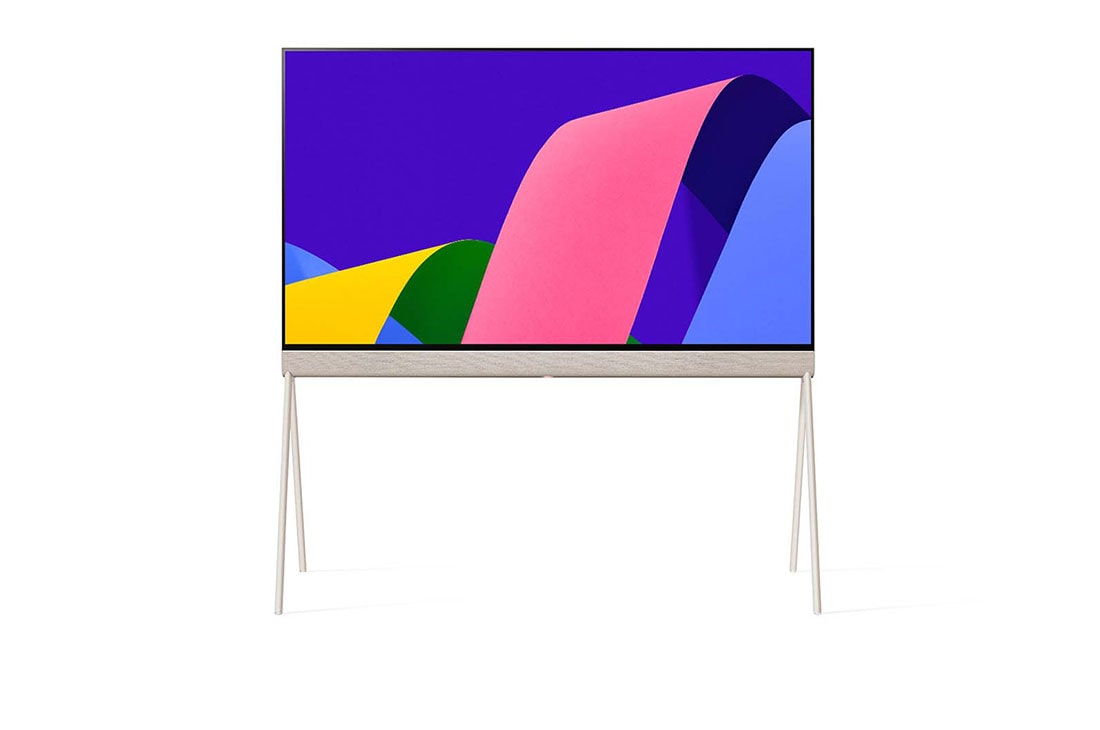 LG טלוויזיית LG 4K OLED evo POSE, עם מעבד הבינה המלאכותית העוצמתי אלפא 9 מהדור ה-5 ברזולוציית 4K, תומכת ב-100% בפורמטים HDR, HDR Dolby Vision ו-Dolby Atmos. טלוויזיית webOS22 חכמה, הטלוויזיה הטובה ביותר לגיימינג., תמונה של Posé מלפנים., 48LX1Q6LA