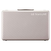 LG 2023 LG StanbyME GO - מסך מגע חכם נייד 27 אינץ' הניתן לנשיאה בעל סוללה לשלוש שעות, מבט קדמי על המוצר, מראה את הלוגו, 27LX5QKNA, thumbnail 2