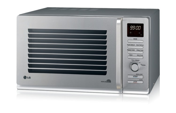 LG תנור מיקרוגל WaveDOM עם תא בישול מעוגל ומגש מסתובב משוקע, MC-8087ARC